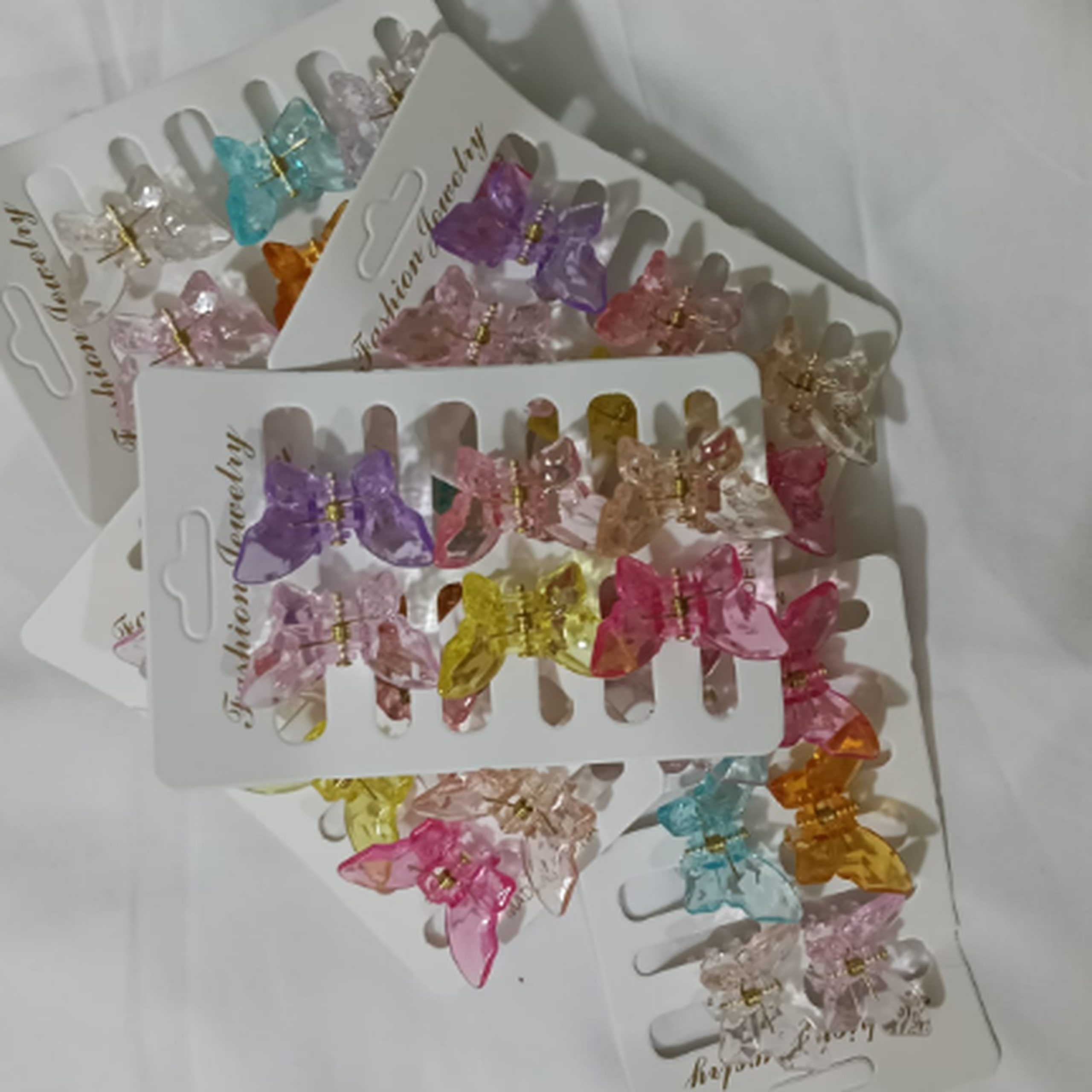 butterfly hair clips for girls 6 pcs combo