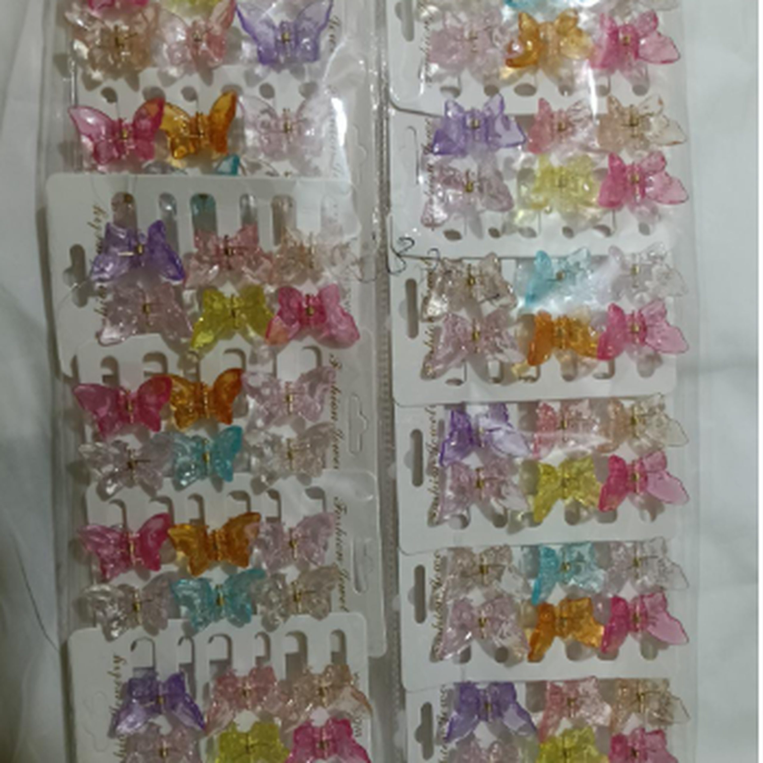 butterfly hair clips for girls 6 pcs combo