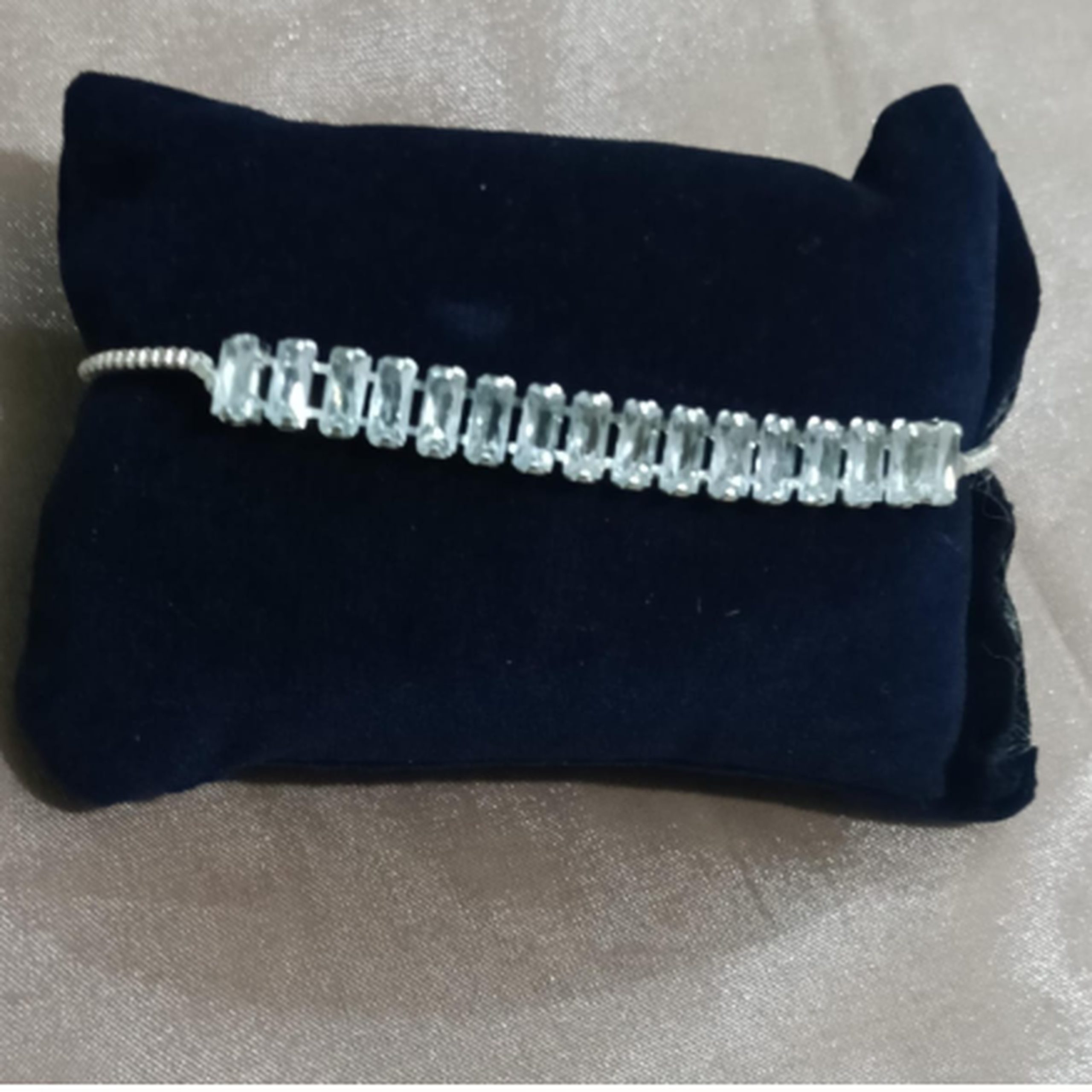 Clear crystal tennis bracelet for women elegant fashion jewellery