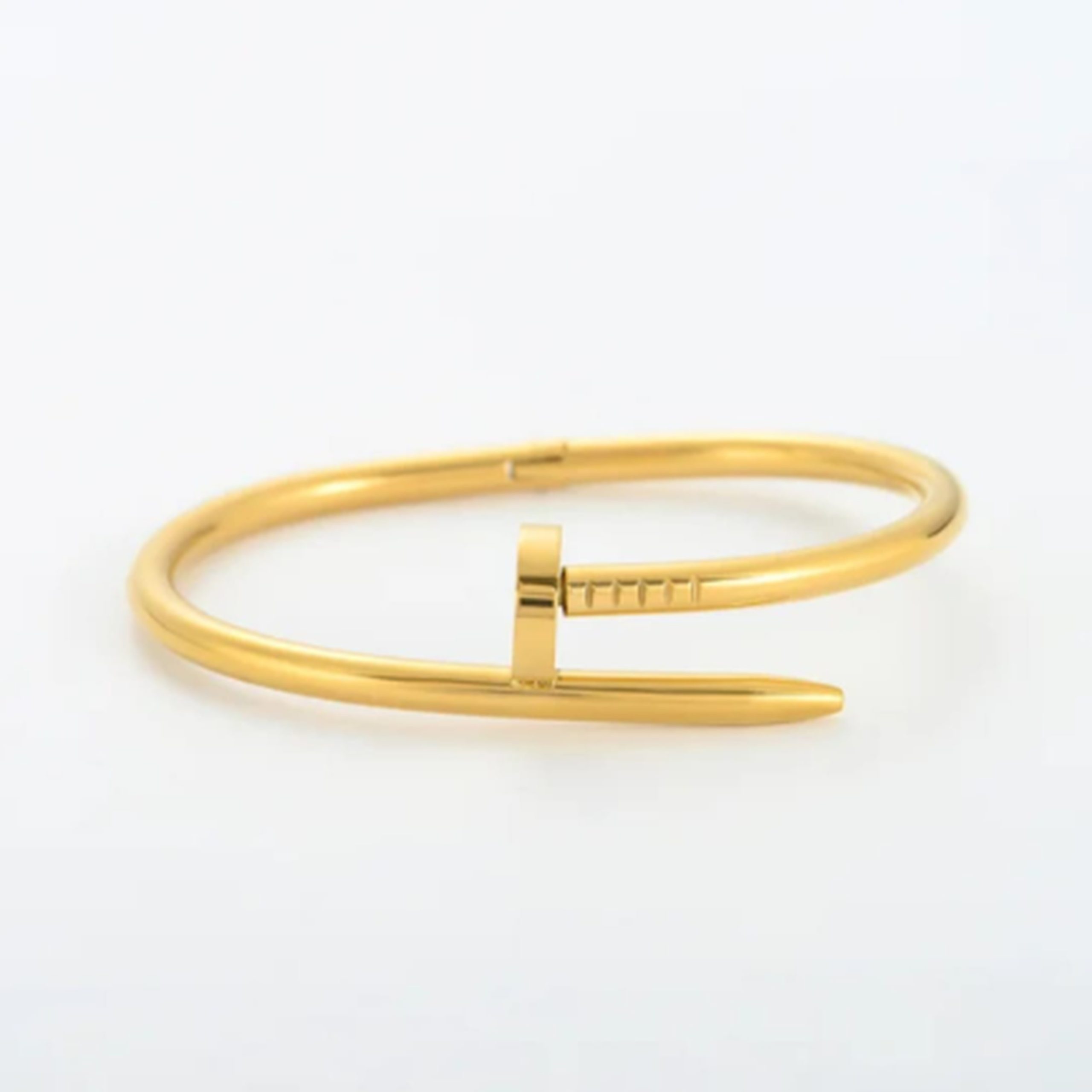 Gold nail bangle for women Korean fashion nail bracelet