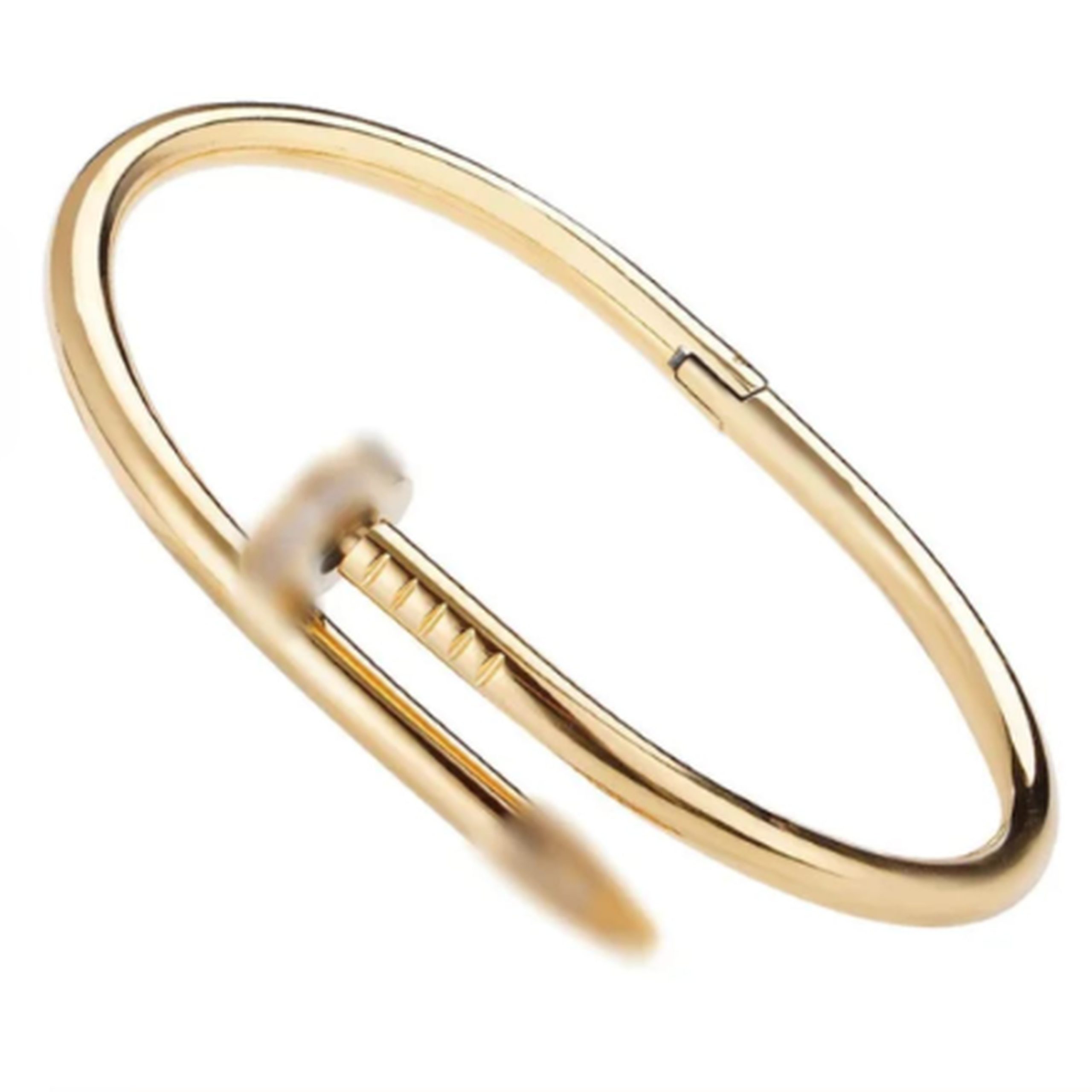 Gold nail bangle for women Korean fashion nail bracelet