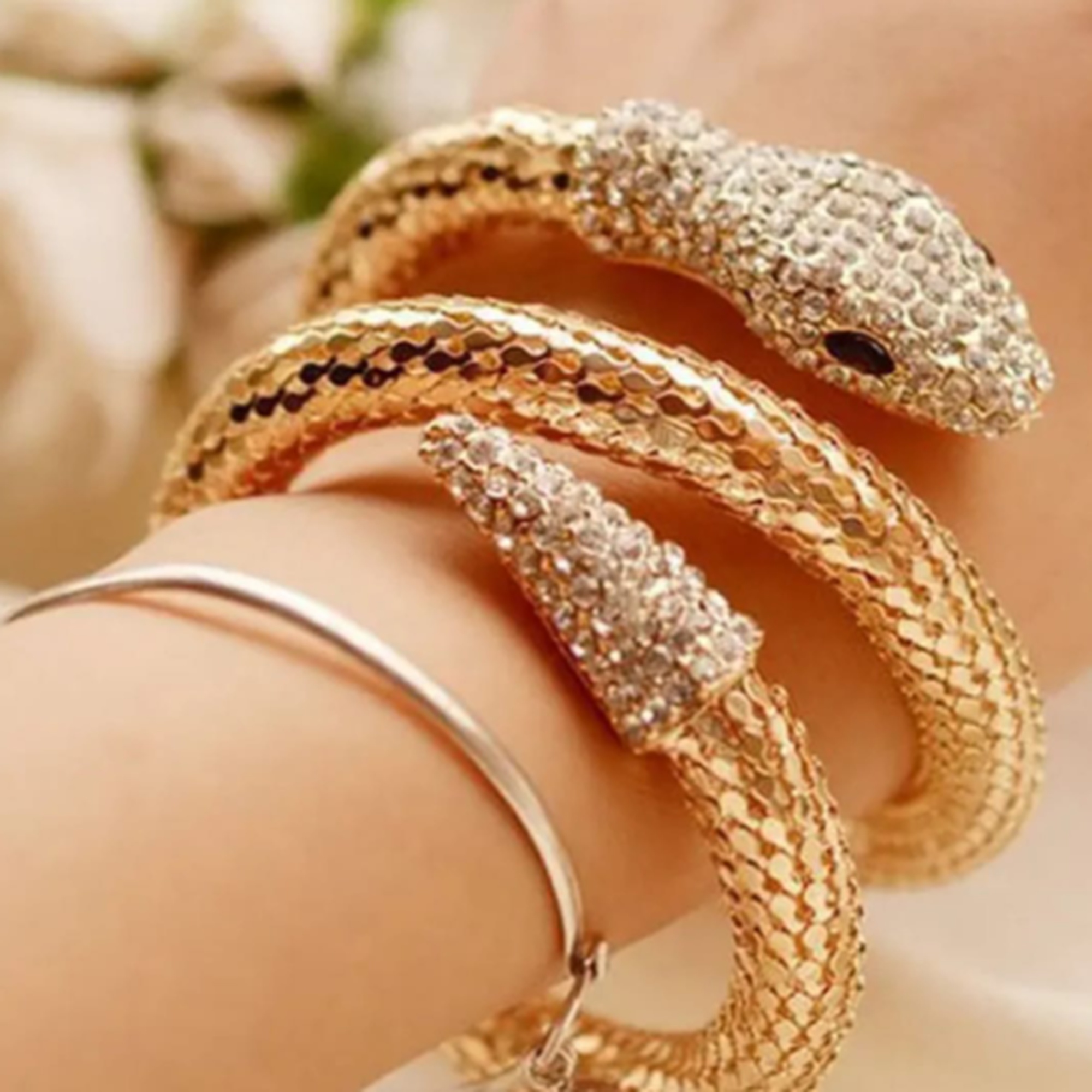 Gold snake bracelet for women Korean fashion jewellery