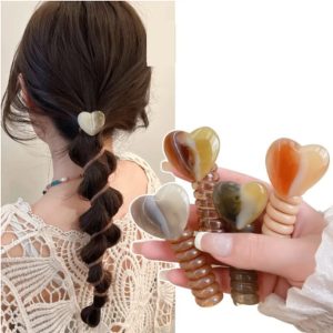 heart shape hair claw clip