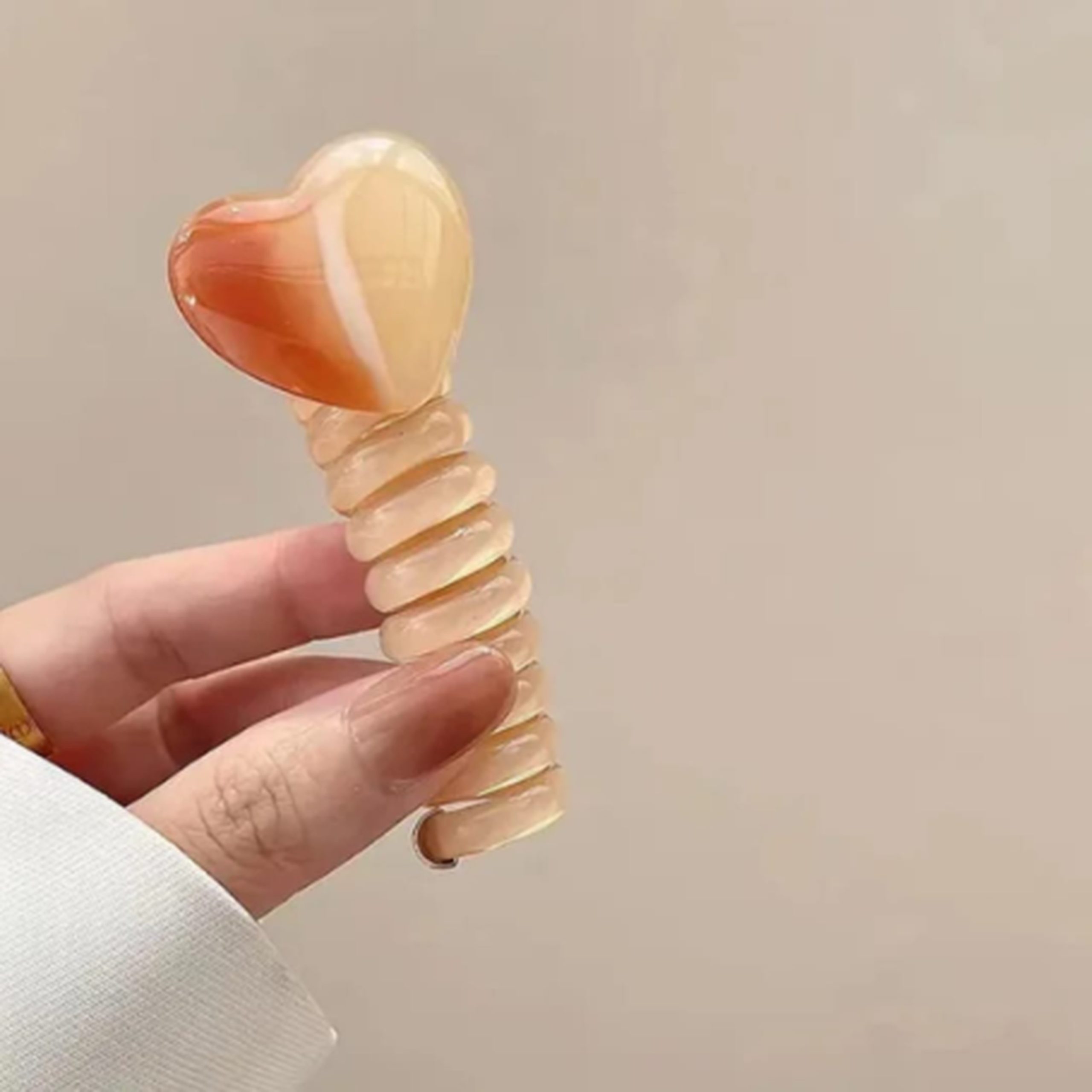 heart shape hair claw clip