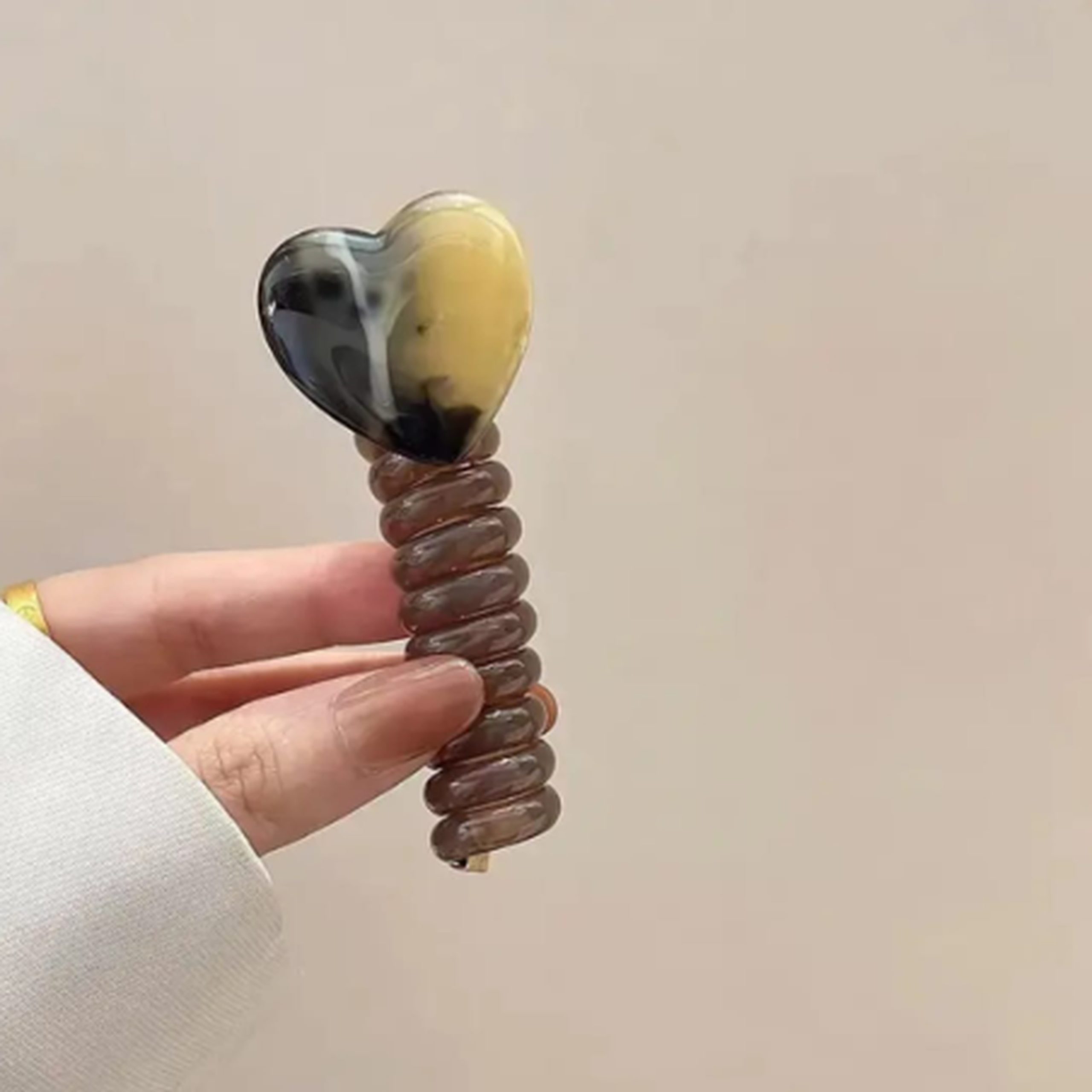 heart shape hair claw clip