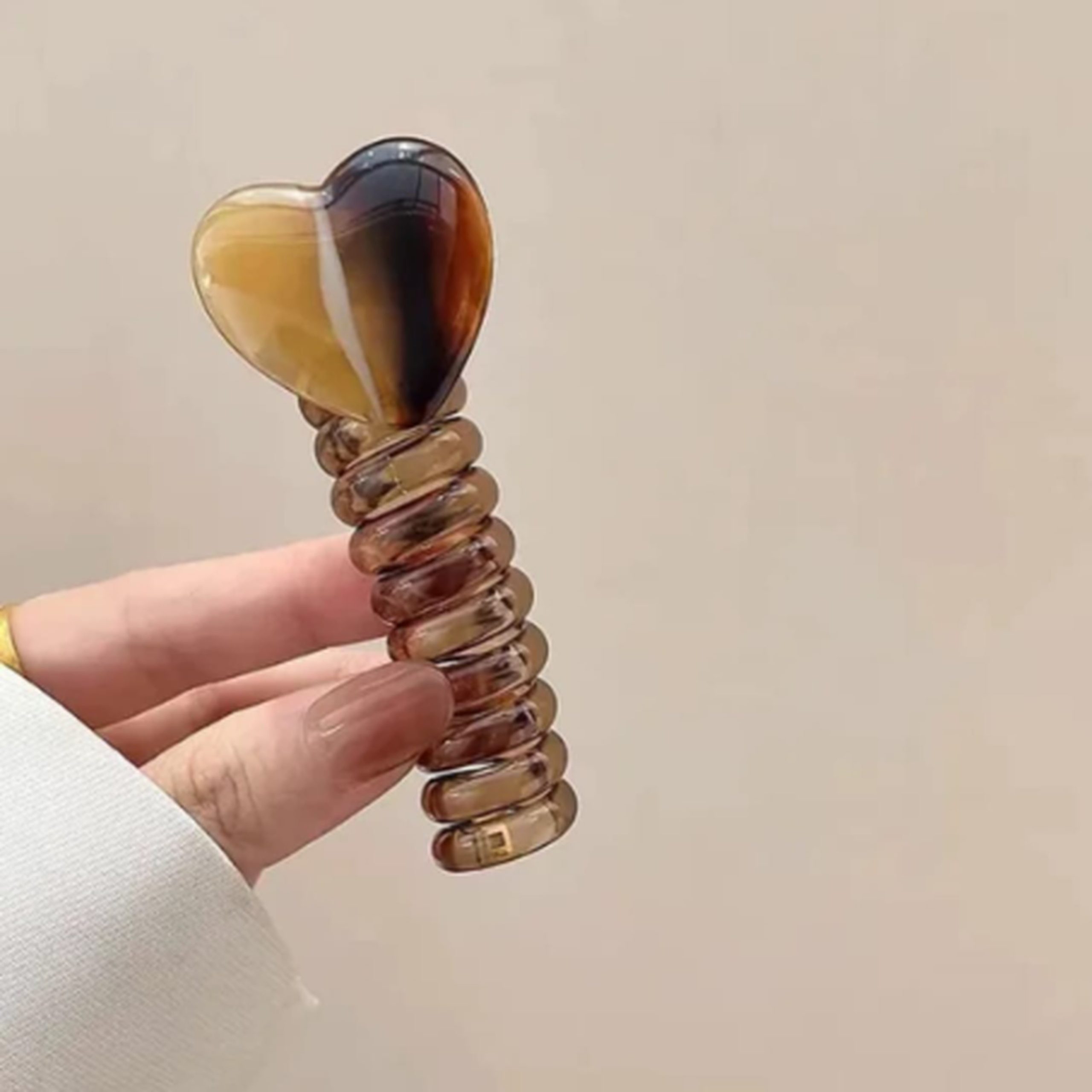 heart shape hair claw clip