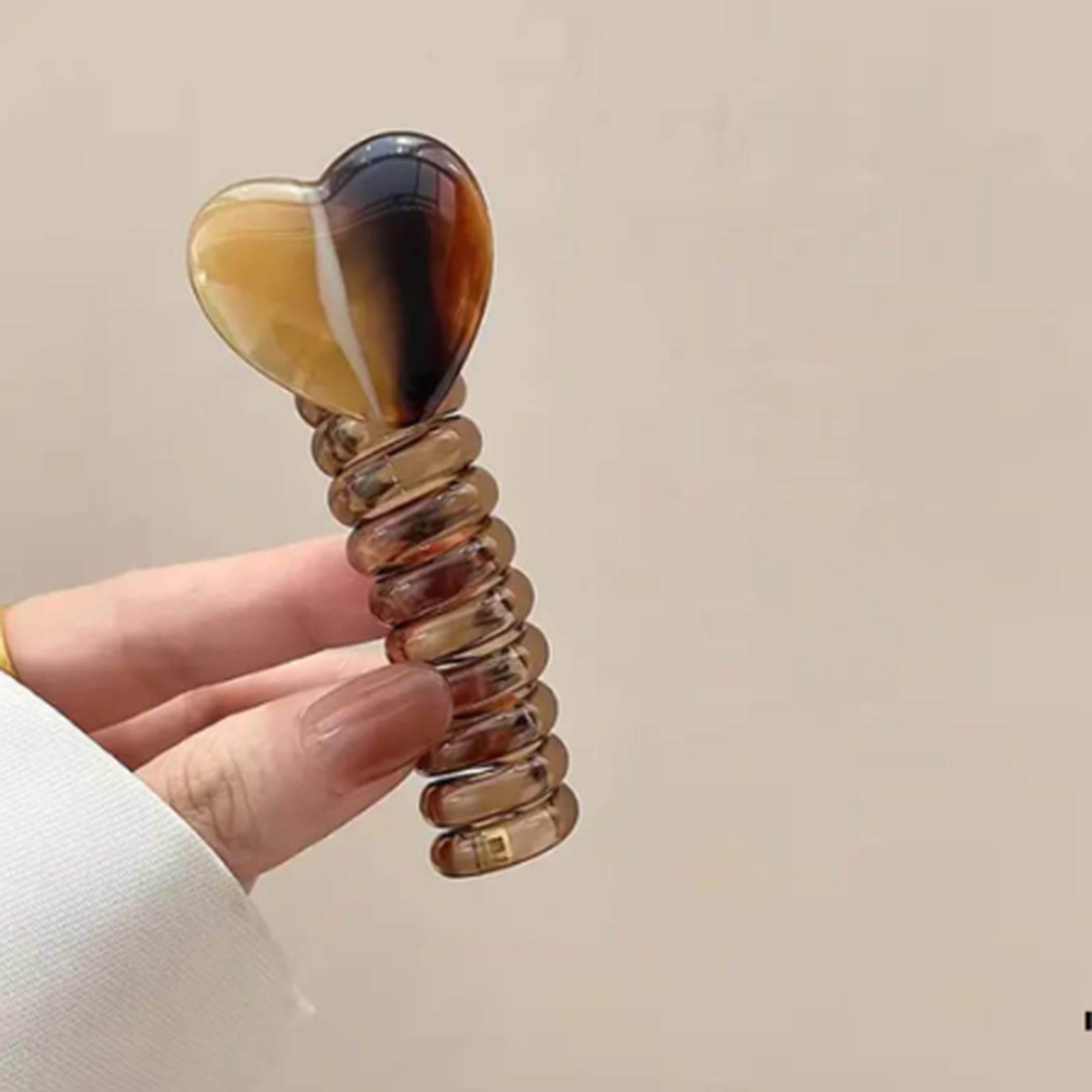 heart shape hair claw clip