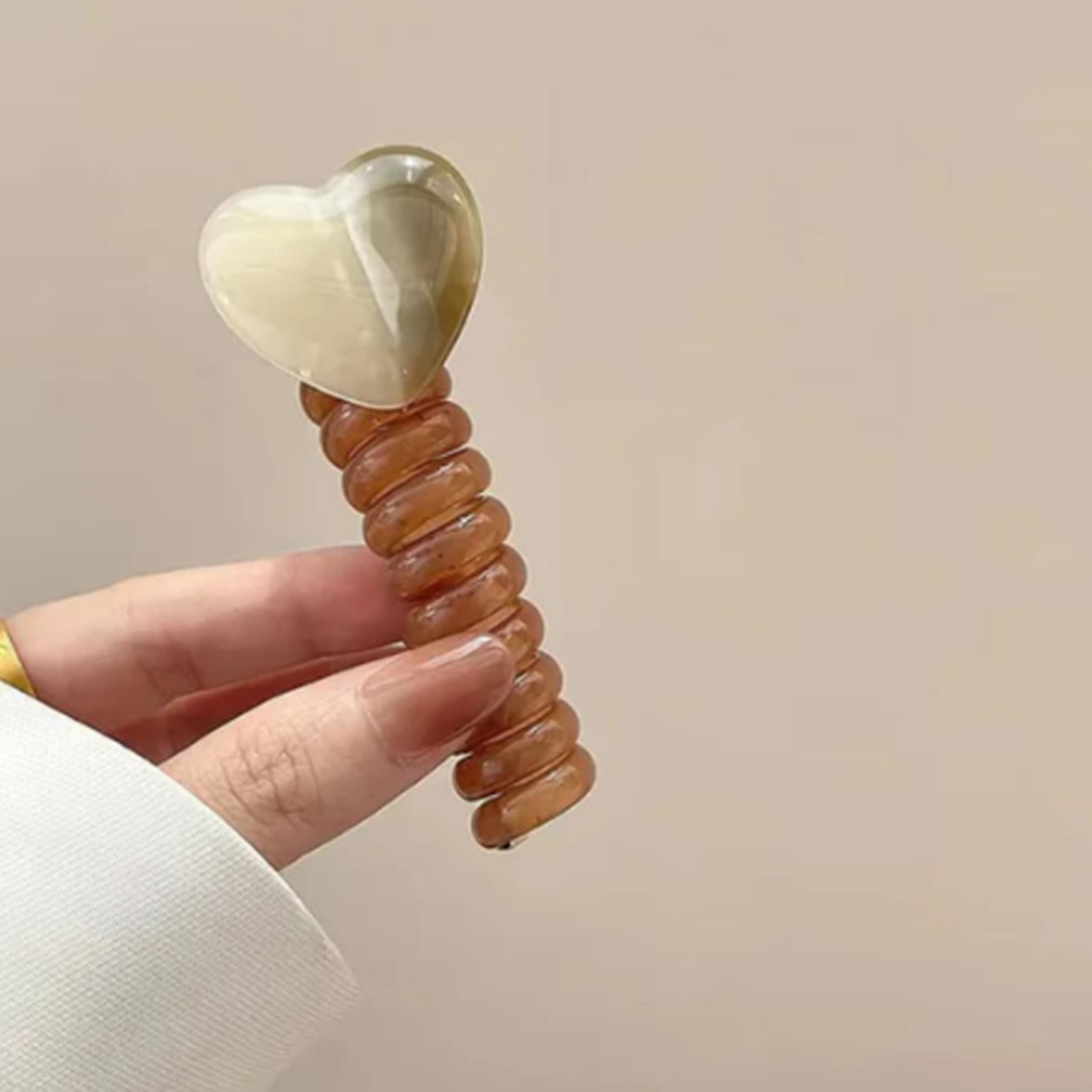 heart shape hair claw clip